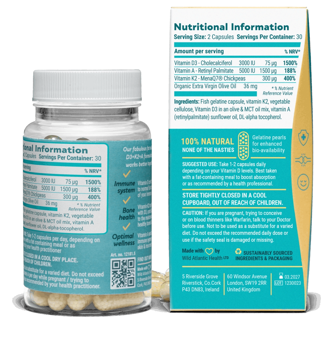 Vitamin D3+K2+A