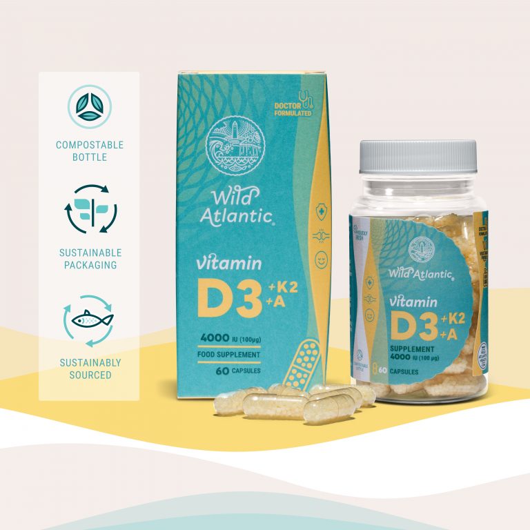 Sustainably sourced ingredients, sustainable packaging, Vitamin D3 -EIIS Investment Opportunity 40% Tax Relief Ireland - Wild Atlantic Health